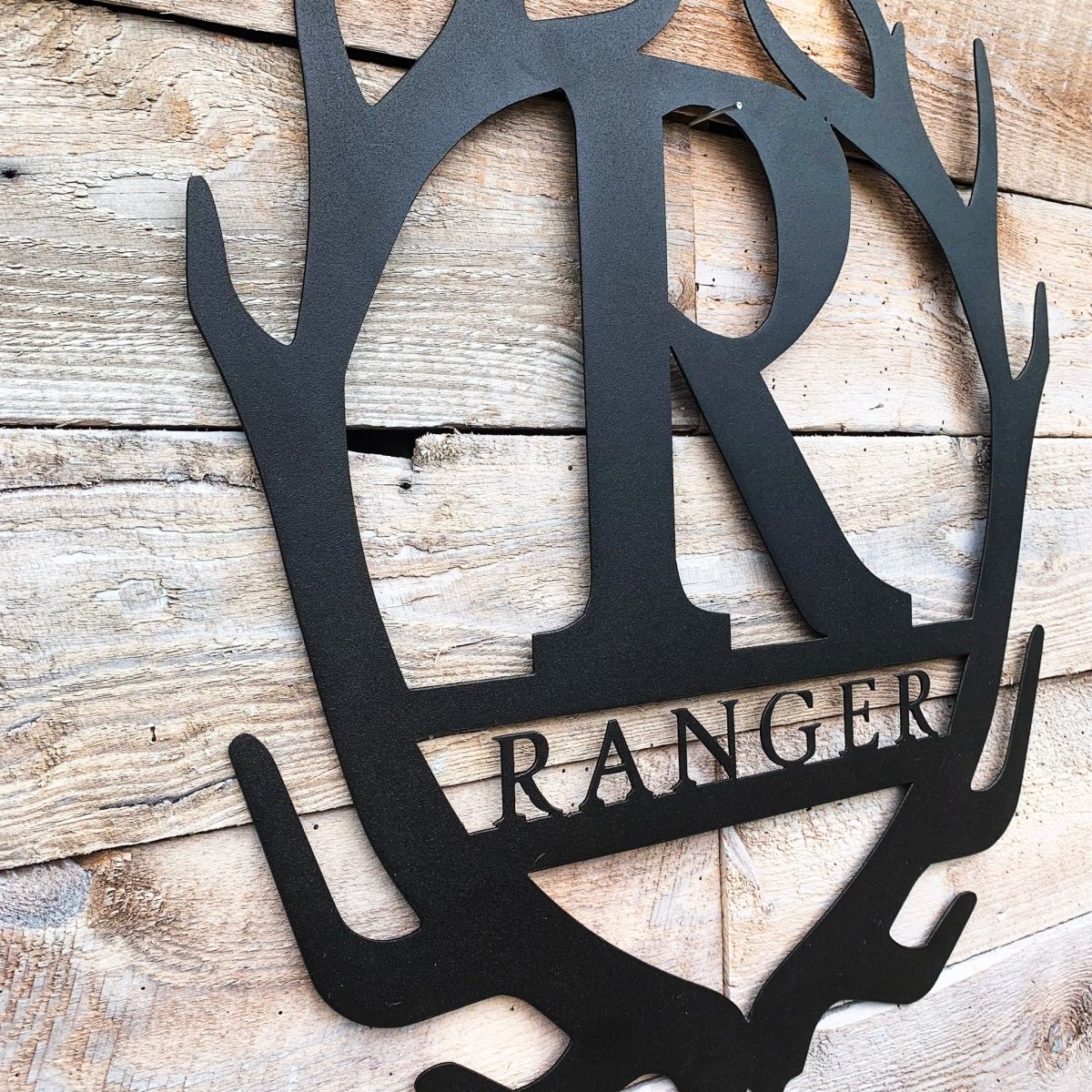 Antler Initial Monogram - The Iron Hutch