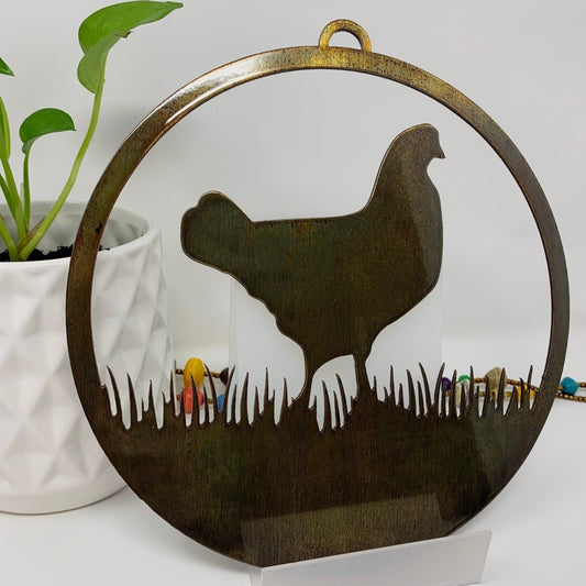 Chicken Metal Ring - The Iron Hutch