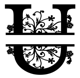 Floral Initial Monogram - The Iron Hutch