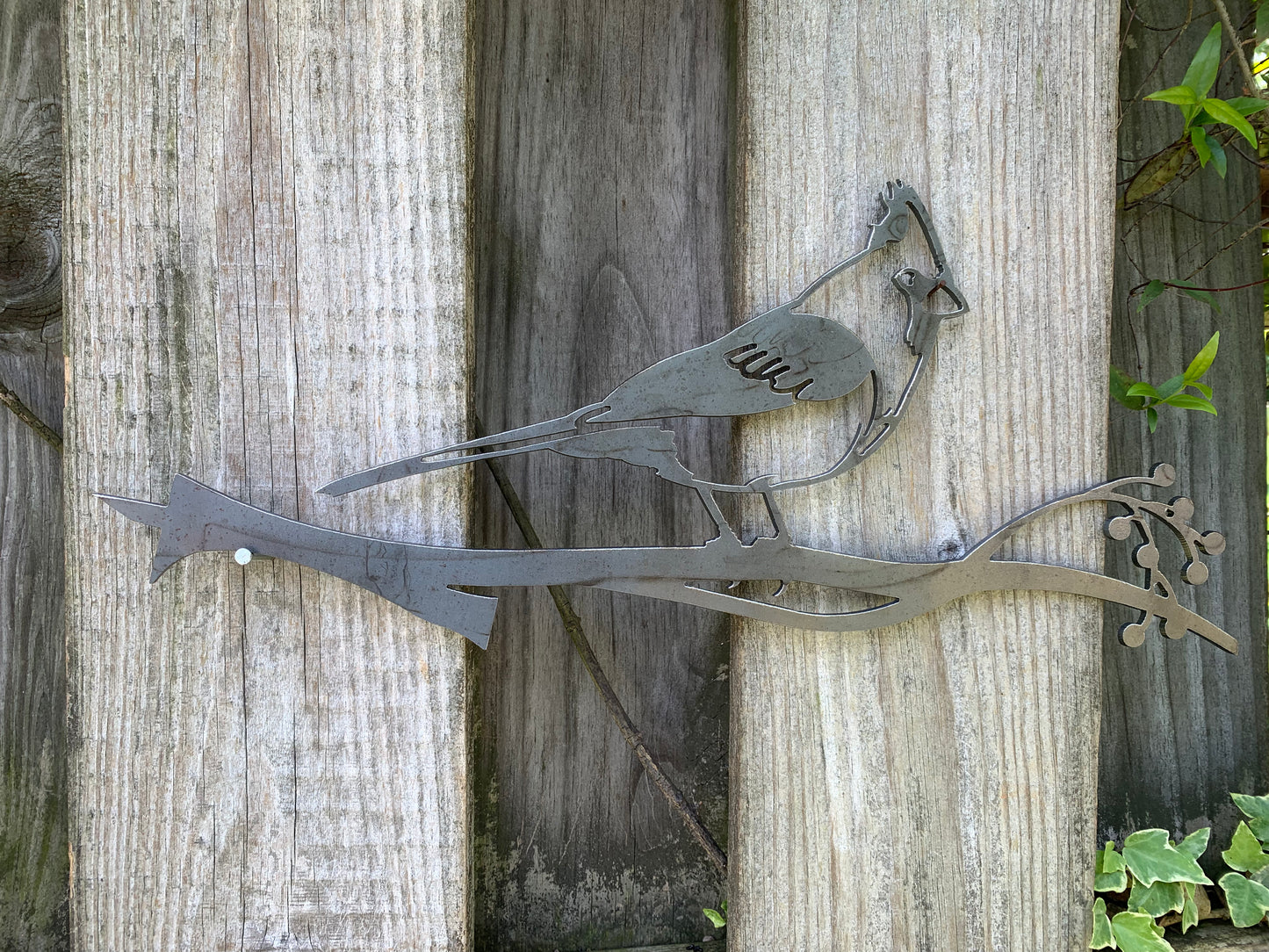 Metal Cardinal Tree Bird