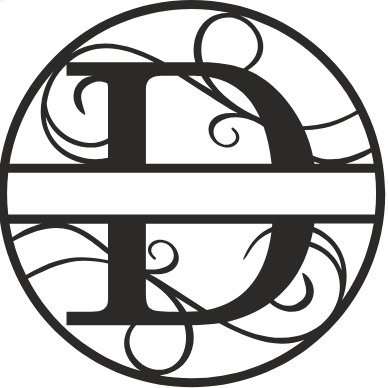 Initial Monogram - The Iron Hutch