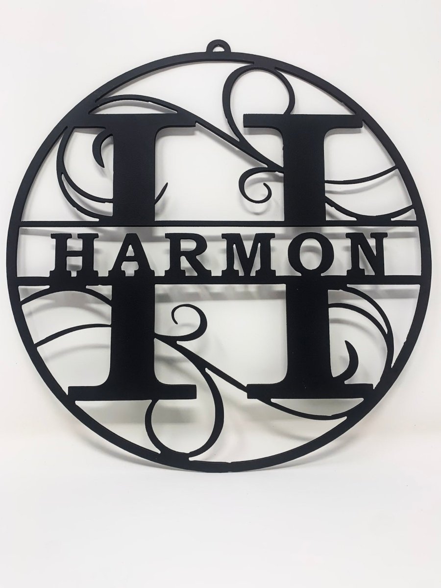 Initial Monogram - The Iron Hutch