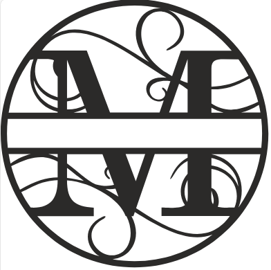 Initial Monogram - The Iron Hutch