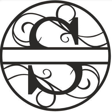 Initial Monogram - The Iron Hutch