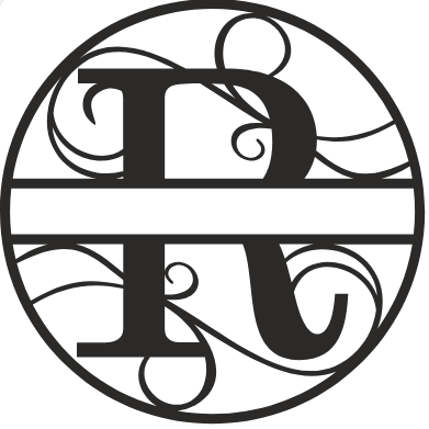 Initial Monogram - The Iron Hutch
