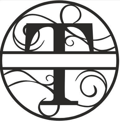 Initial Monogram - The Iron Hutch