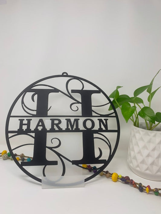 Initial Monogram - The Iron Hutch