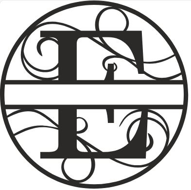 Initial Monogram - The Iron Hutch