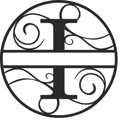 Initial Monogram - The Iron Hutch