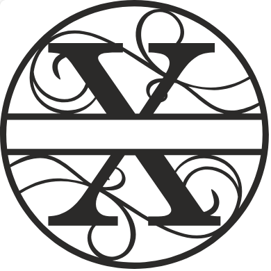 Initial Monogram - The Iron Hutch