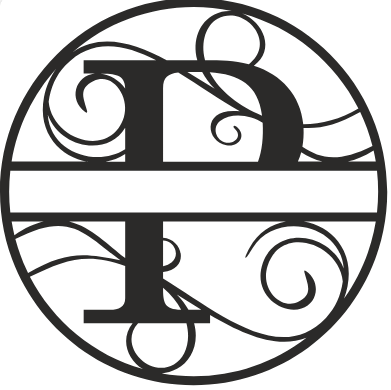 Initial Monogram - The Iron Hutch