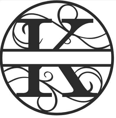 Initial Monogram - The Iron Hutch