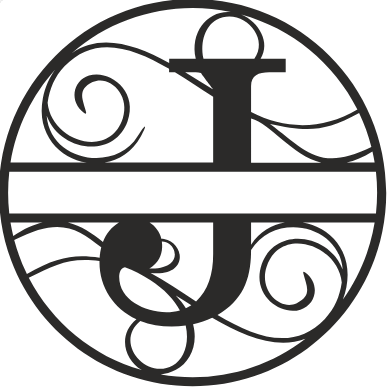 Initial Monogram - The Iron Hutch