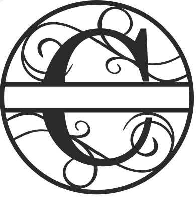 Initial Monogram - The Iron Hutch