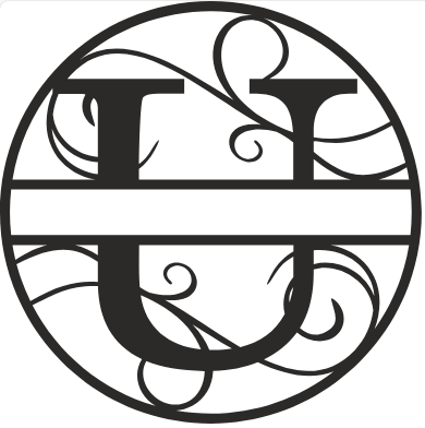 Initial Monogram - The Iron Hutch