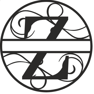 Initial Monogram - The Iron Hutch