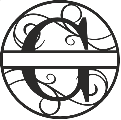 Initial Monogram - The Iron Hutch