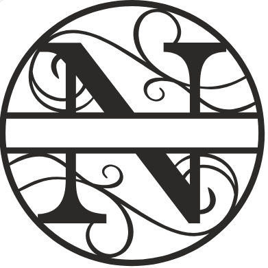Initial Monogram - The Iron Hutch