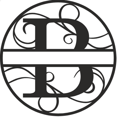 Initial Monogram - The Iron Hutch