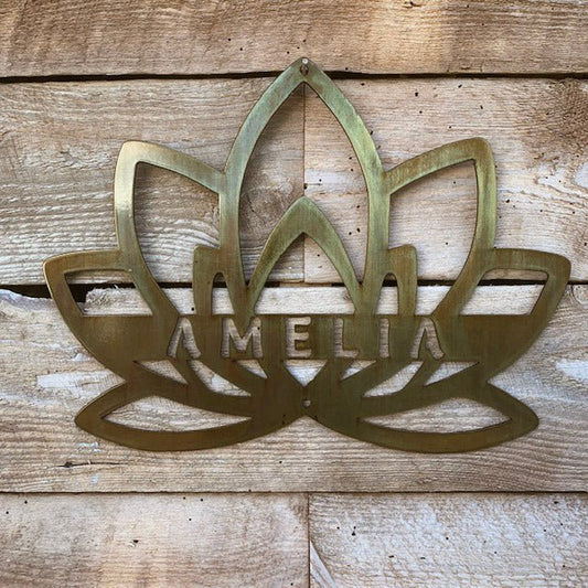 Lotus Sign - The Iron Hutch