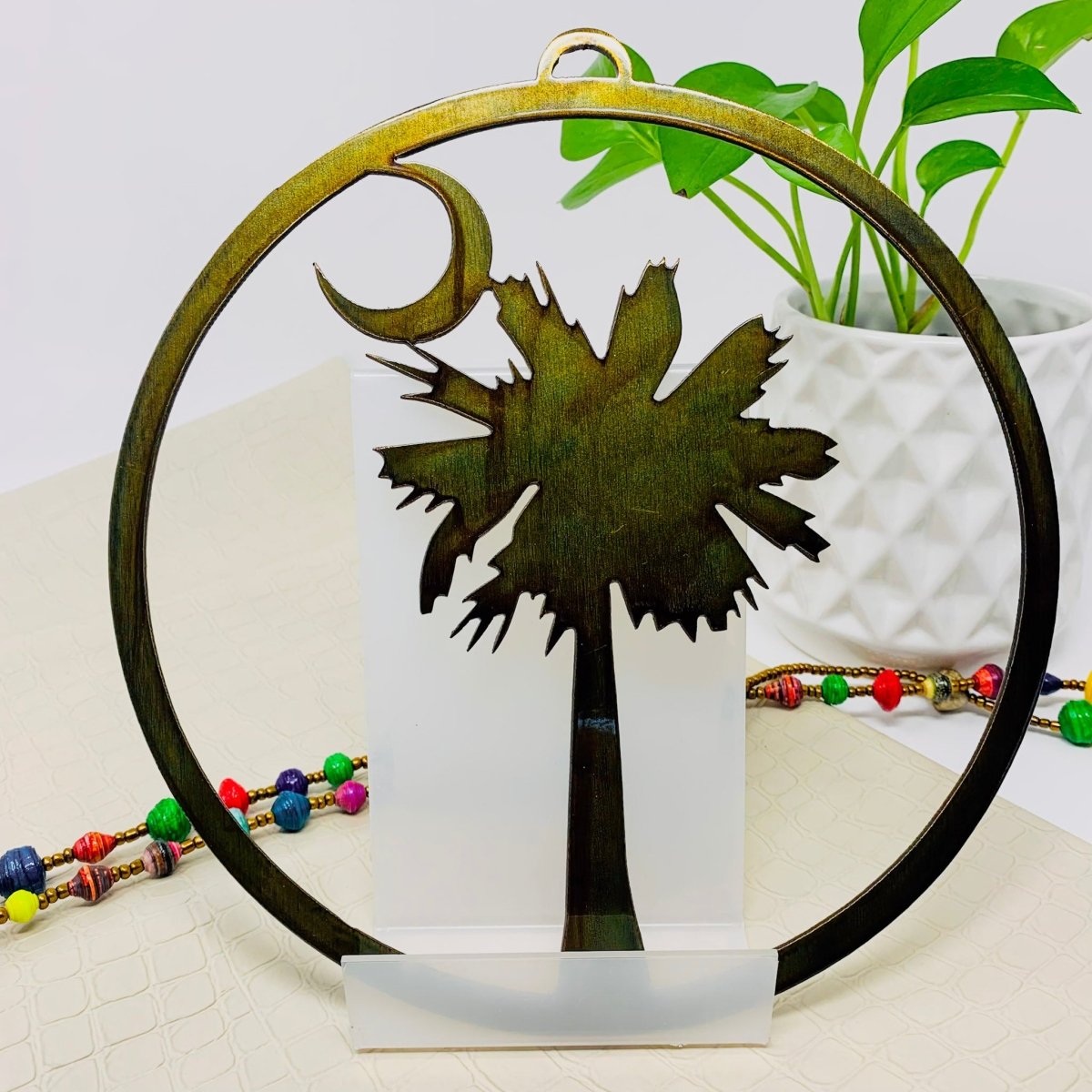 South Carolina Palm Metal Ring - The Iron Hutch