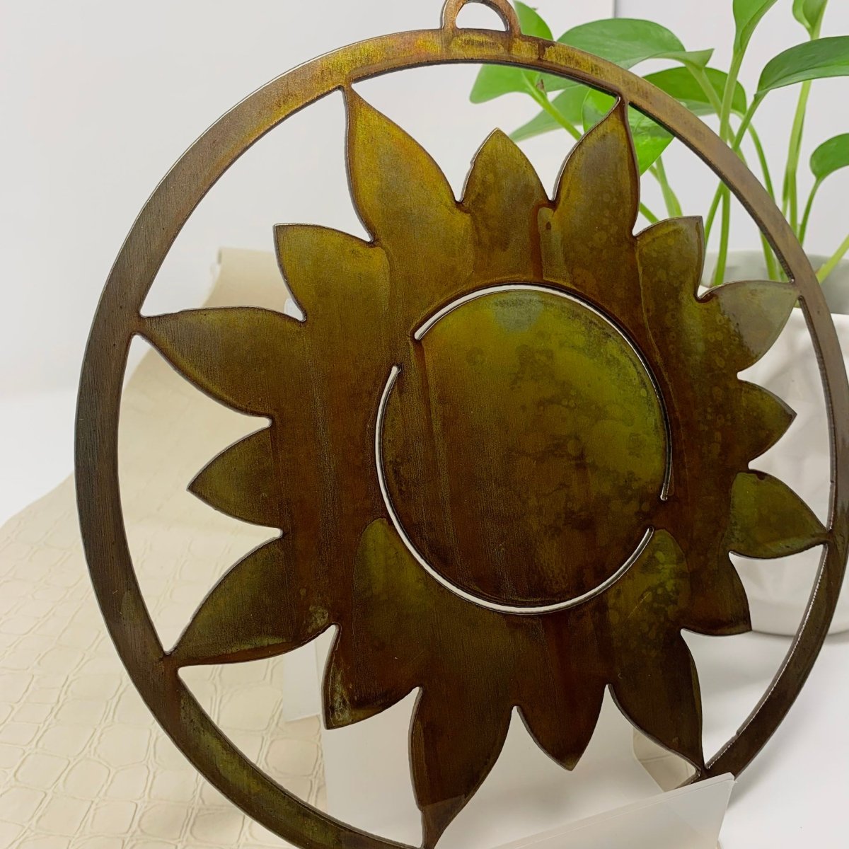 Sunflower Metal Ring - The Iron Hutch