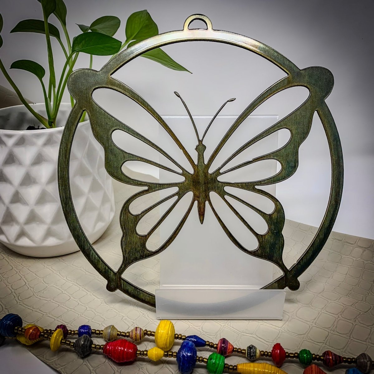 Butterfly Metal Ring - The Iron Hutch