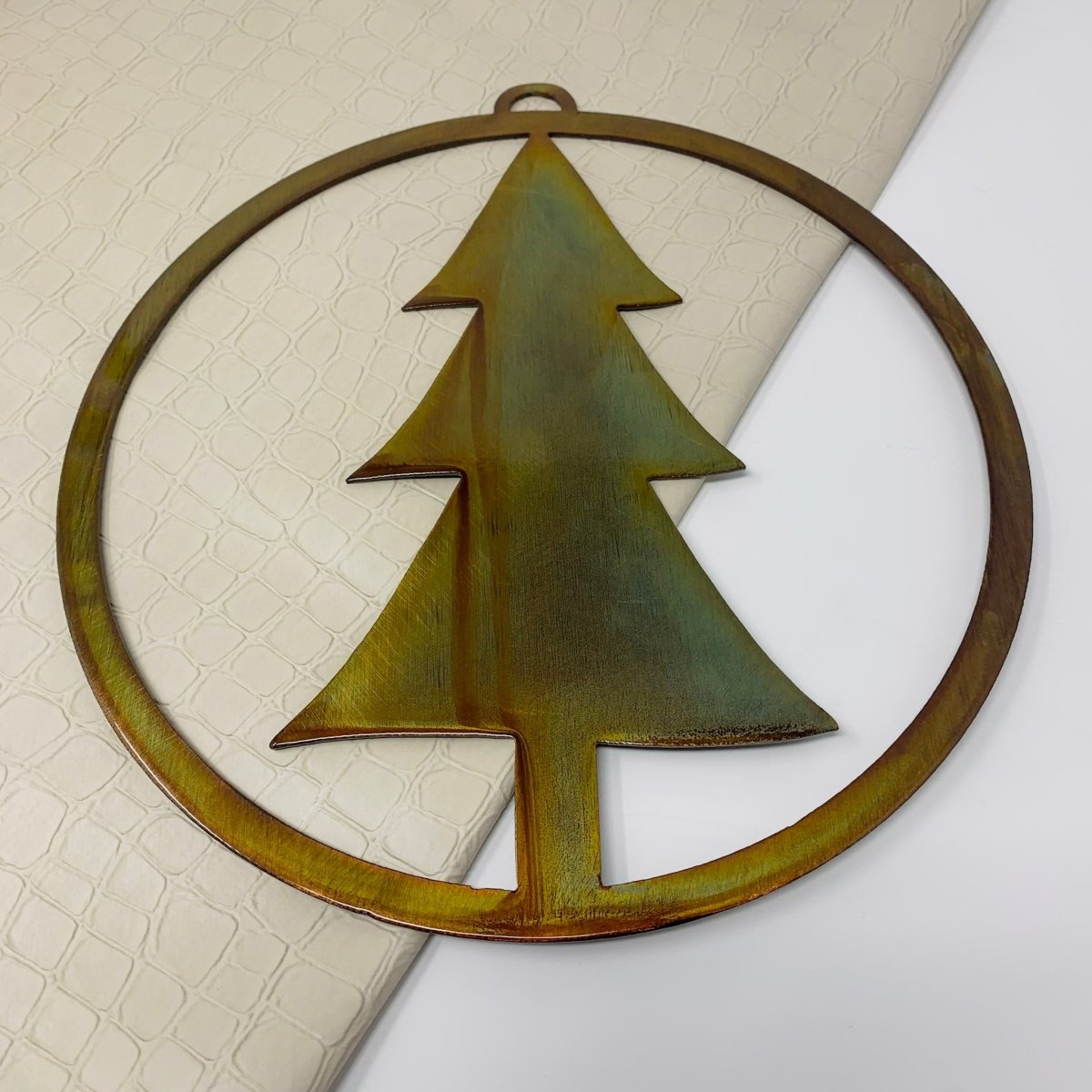 Christmas Tree Metal Ring - The Iron Hutch
