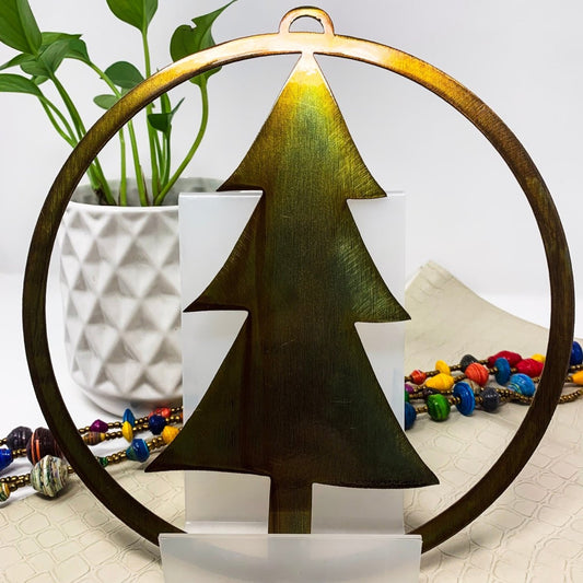 Christmas Tree Metal Ring - The Iron Hutch