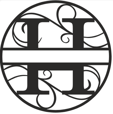 Initial Monogram - The Iron Hutch