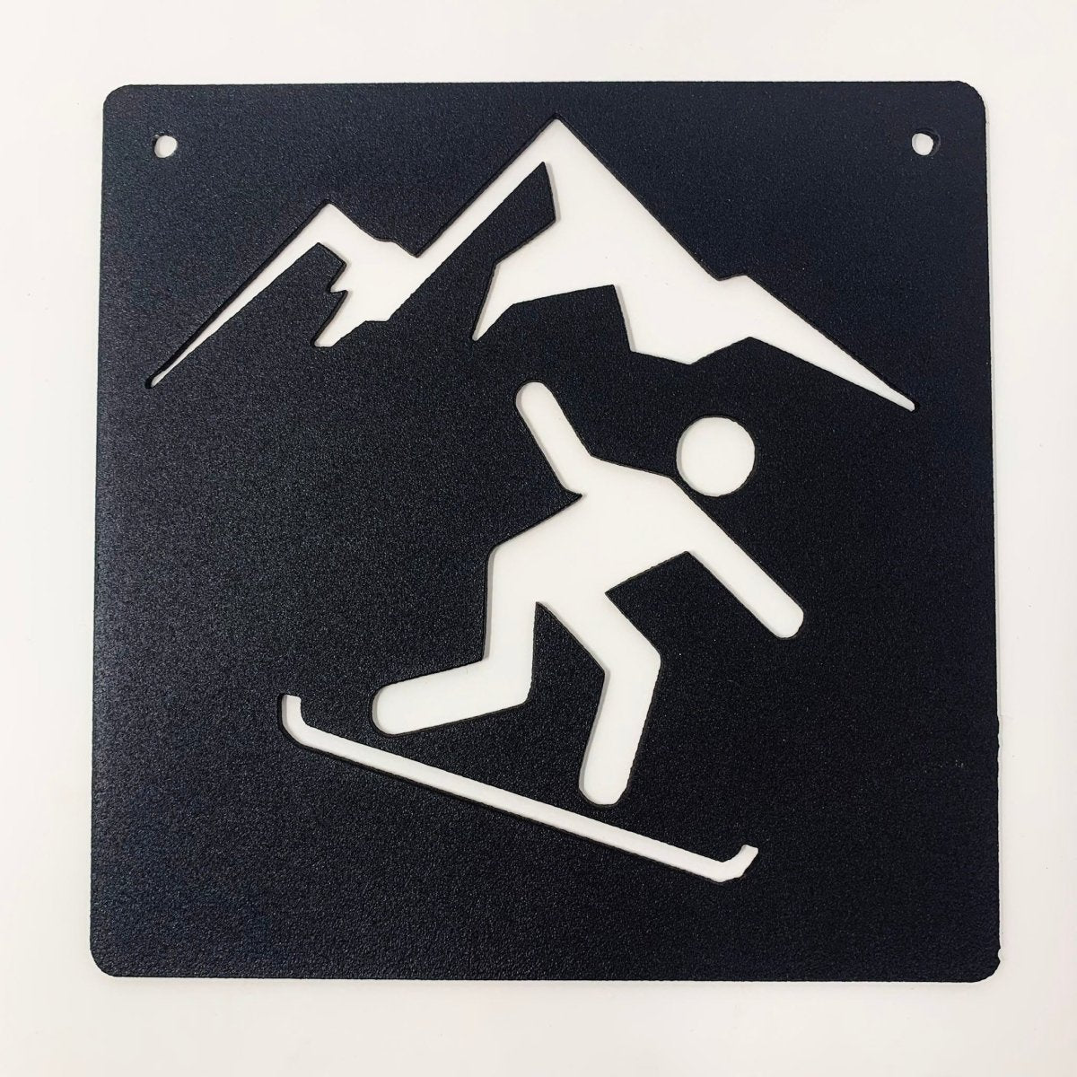 Snowboarder Sign - The Iron Hutch